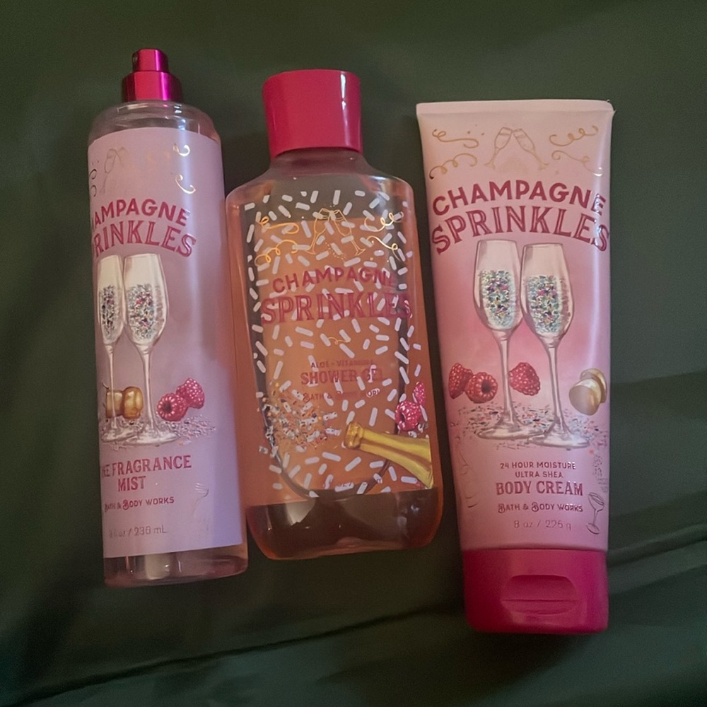 Champagne sprinkles set